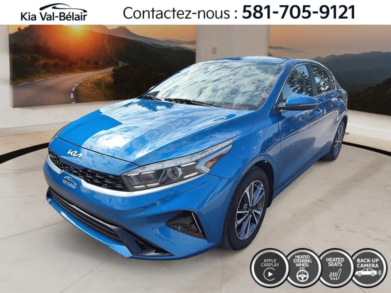 Used 2022 Kia Forte EX *A/C *CRUISE *CAMERA *CARPLAY *ANGLES MORTS *SIEGES/VOLANT CHAUFF for sale in Québec, QC