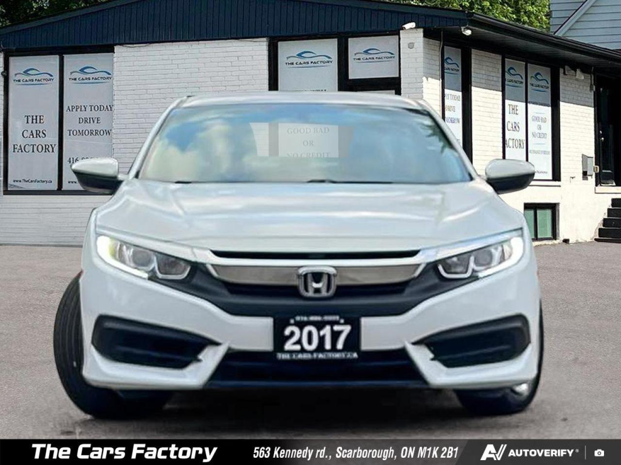 2017 Honda Civic LX 6MT Apple Carplay  1-Owner/ No Accident! - Photo #2