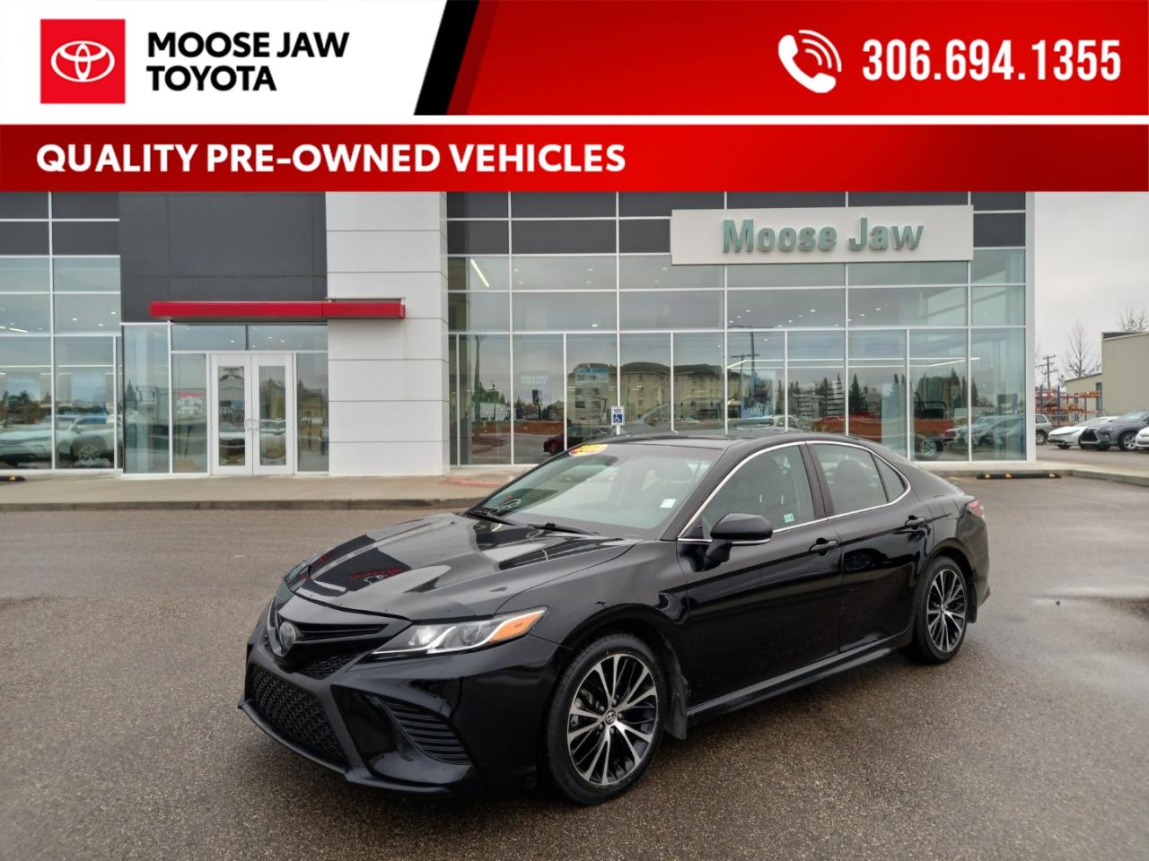 Used 2018 Toyota Camry Sporty style meets everyday reliability. The 2018 Camry SE offers sharp design, responsive performance, and Toyota’s trusted dependability. for sale in Moose Jaw, SK