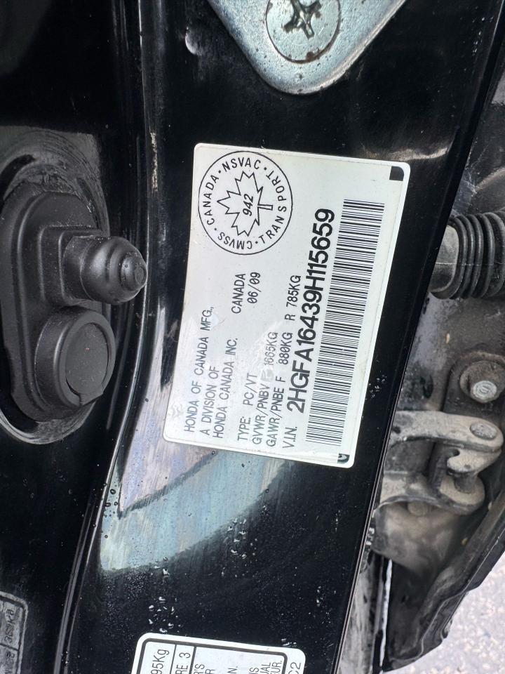 2009 Honda Civic DX-G, 1 OWNER, AUTO, ALLOYS, 120KMS, CERTIFIED - Photo #16