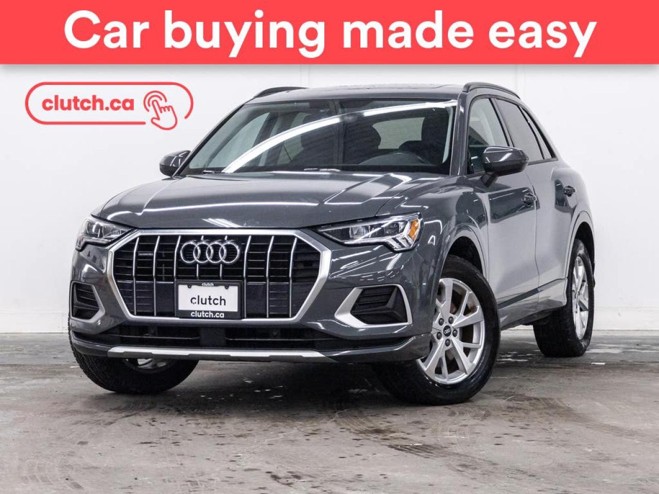 Used 2021 Audi Q3 45 Komfort AWD w/Apple CarPlay & Android Auto, Heated Front Seats, Backup Cam for sale in Toronto, ON