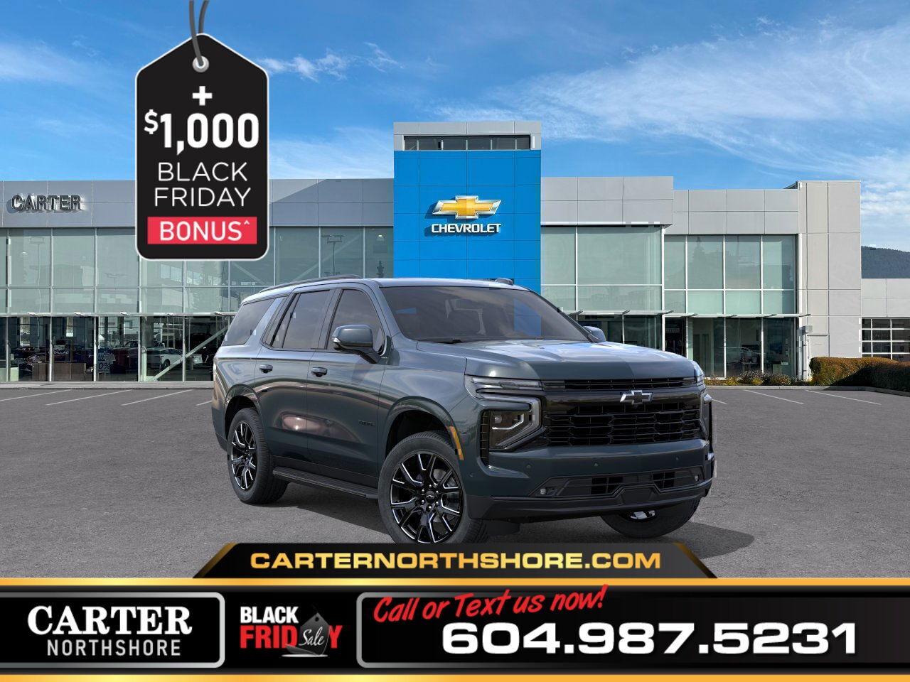 New 2026 Chevrolet Tahoe RST 4WD | Alum Wheels/Limited Slip Diff/LED Lights for sale in North Vancouver, BC