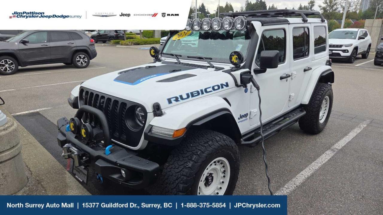 Used 2021 Jeep Wrangler 4xe Unlimited Rubicon 4x4**4xe*use HOV lane for sale in Surrey, BC