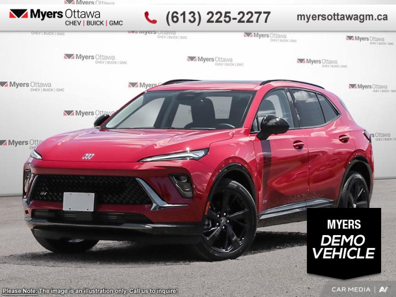 Used 2025 Buick Envision Sport Touring  ENVISION ST AWD, SUNROOF, RED ON GREY for sale in Ottawa, ON
