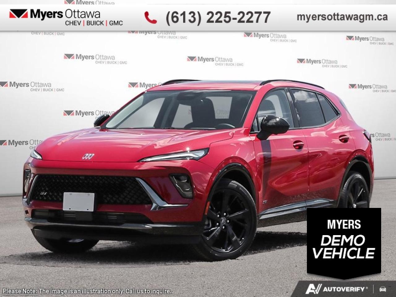 Used 2025 Buick Envision Sport Touring  ENVISION ST AWD, SUNROOF, RED ON GREY for sale in Ottawa, ON