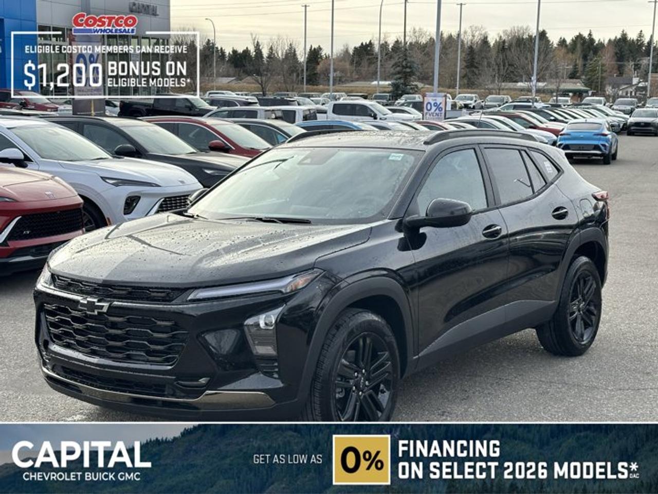This Chevrolet Trax boasts a Turbocharged Gas 3-Cyl 1.2L/ engine powering this Automatic transmission. TRANSMISSION, 6-SPEED AUTOMATIC (STD), SUNROOF PACKAGE includes (CAC) power sunroof (Also includes (K4C) Wireless Charging.), MOSAIC BLACK METALLIC.*This Chevrolet Trax Comes Equipped with These Options *ENGINE BLOCK HEATER, ACTIV PREFERRED EQUIPMENT GROUP Includes Standard Equipment, 3 YEARS SIRIUSXM, Wireless Apple CarPlay/Wireless Android Auto, Wipers, front intermittent, variable speed, Wiper, rear, intermittent, Windows, power rear, express down, Window, power, front passenger with express down, Window, power, driver with express down, Wi-Fi Hotspot capable (Terms and limitations apply. See onstar.ca or dealer for details.).* Stop By Today *Live a little- stop by Capital Chevrolet Buick GMC Inc. located at 13103 Lake Fraser Drive SE, Calgary, AB T2J 3H5 to make this car yours today!