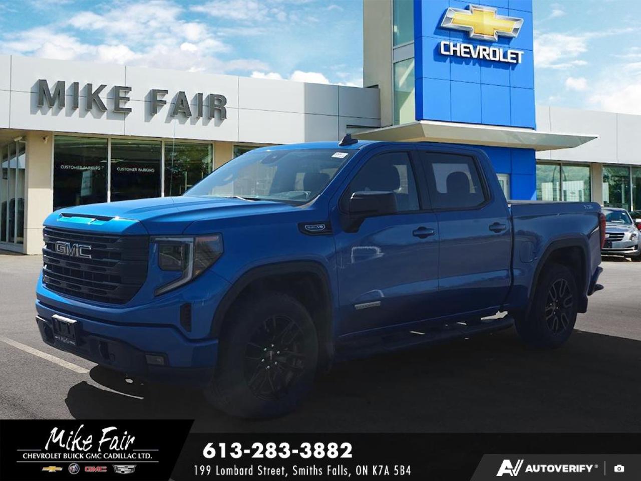Used 2023 GMC Sierra 1500 Elevation heated front seats/steering wheel/outside mirrors,assist steps, keyless open/start for sale in Smiths Falls, ON