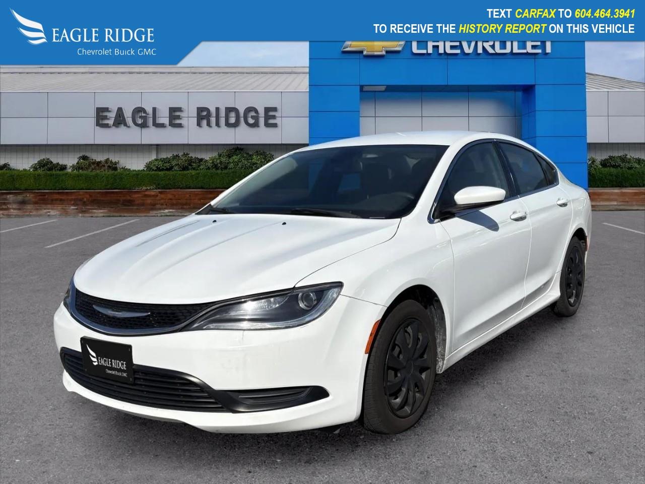 Used 2016 Chrysler 200 LX Quick Order Package 28A, Radio: 3.0 AM/FM, Rear window defroster, Remote keyless entry, Steering wheel mounted audio controls, Tachometer for sale in Coquitlam, BC