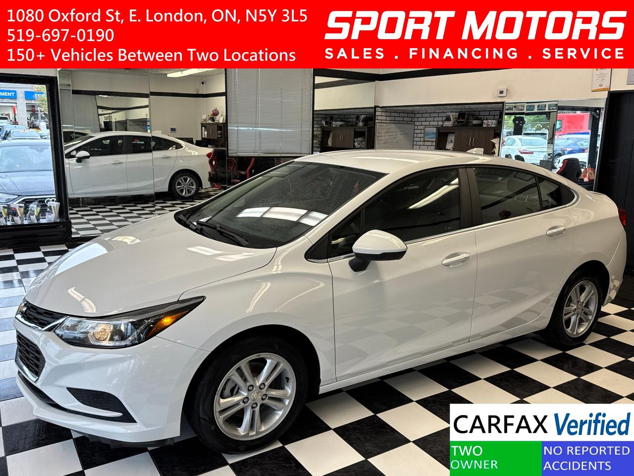 2018 Chevrolet Cruze LT+New Brakes+ApplePlay+Remote Start+CLEAN CARFAX