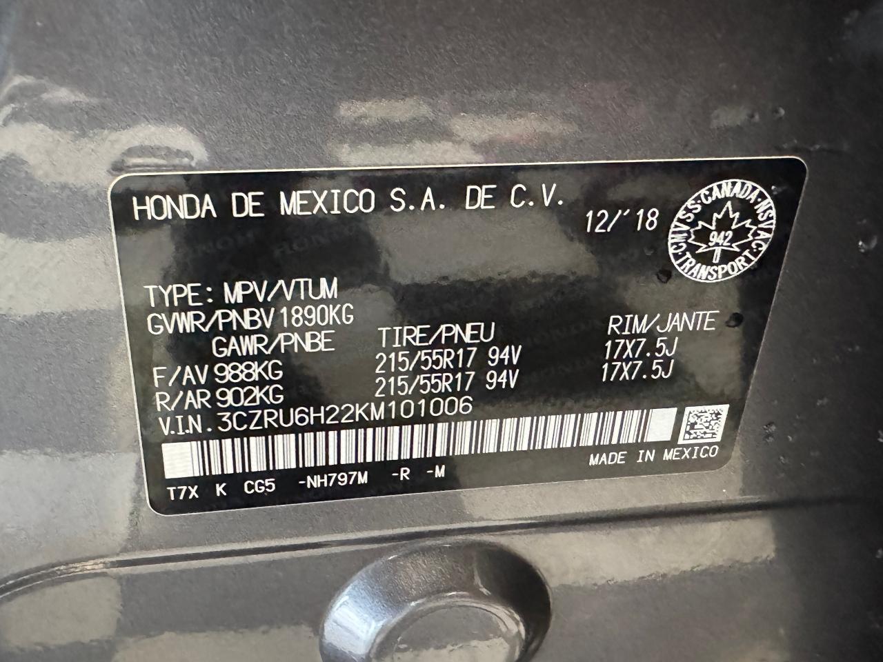 2019 Honda HR-V Sport AWD+ApplePlay+Remote Start+ACCIDENT FREE Photo37