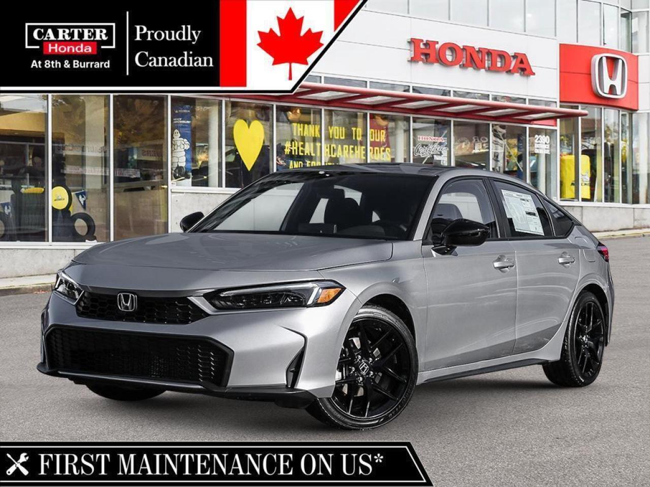 New 2025 Honda Civic Hatchback Sport | 18-in Black Wheels, Dual Exhaust for sale in Vancouver, BC