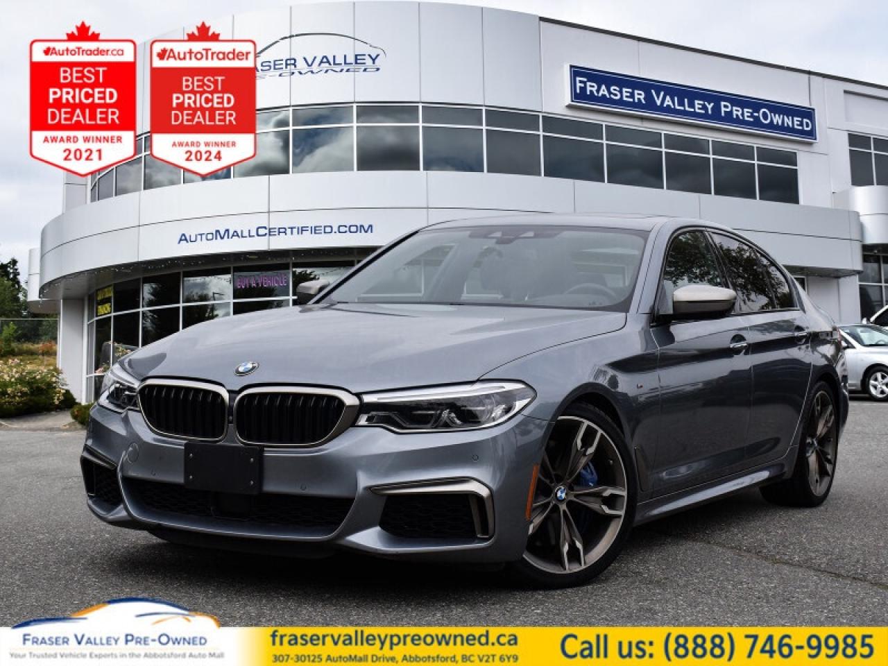 Used 2018 BMW 5 Series M550i xDrive Sedan  Endless Build Sheet, Clean, Lo for sale in Abbotsford, BC
