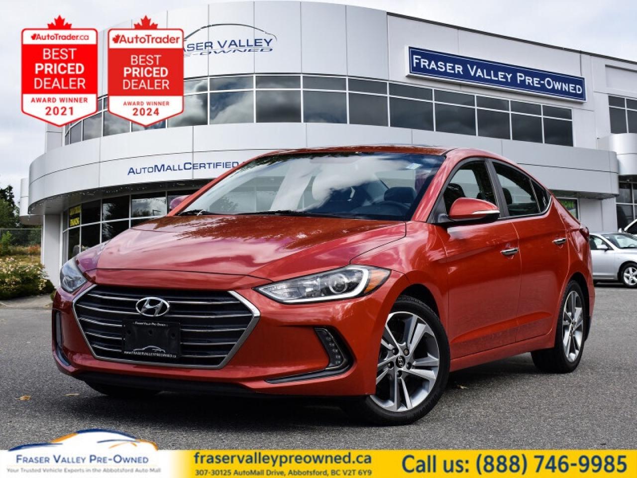 Used 2017 Hyundai Elantra Limited  - Navigation -  Sunroof for sale in Abbotsford, BC