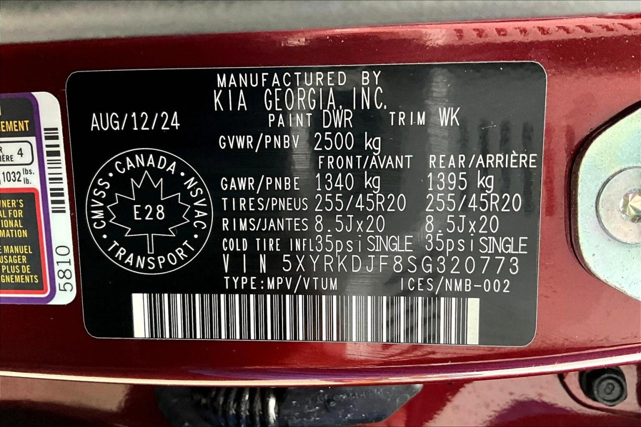 2025 Kia Sorento XLine Limited |6Seat |Panoroof |Vented Leather AWD Photo