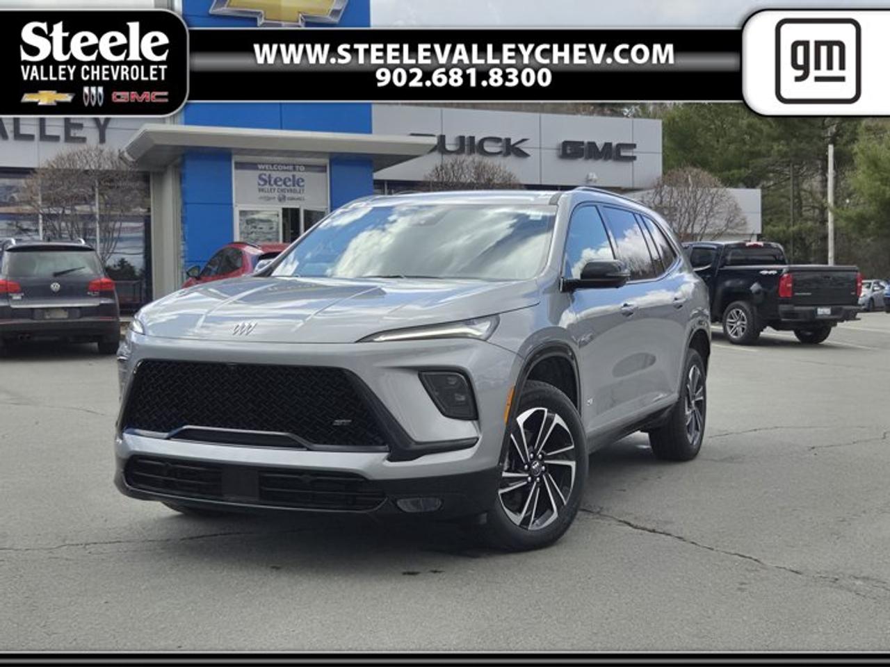 TRANSMISSION, 8-SPEED AUTOMATIC, ELECTRONICALLY CONTROLLED (STD), SUNROOF, POWER, PANORAMIC SUNROOF with sunshade, SPORT TOURING PREFERRED EQUIPMENT GROUP includes standard equipment, ENGINE, 2.5L TURBO DOHC SIDI WITH VARIABLE VALVE TIMING (VVT) (328 hp [244 kW] @ 5500 rpm, 326 lb-ft of torque [442 N-m] @ 3500 rpm) (STD), Wireless Phone Charging, Wireless Google Android Auto, Wireless Apple CarPlay, Wipers, front intermittent, Wiper, rear intermittent with washer, Windows, power with driver Express-Up and all windows Express-Down. This Buick Enclave has a powerful Gas 2.5L/ engine powering this Automatic transmission.*These Packages Will Make Your Buick Enclave Sport Touring The Envy of Your Friends *Window, rear side, solar absorbing, privacy tinting, Wi-Fi Hotspot capable (Terms and limitations apply. See onstar.ca or dealer for details.), Wheels, 20 (50.8 cm) Alloy with High Gloss Black and Machine Finish, Wheel, spare, 18 x 4.5 (45.7 cm x 11.4 cm) steel, Visors, driver and front passenger illuminated vanity mirrors, Vehicle health management provides advanced warning of vehicle issues, USB ports, single charge, 2 type-C, third row, USB ports, 2 type-C located on back of centre console, charge-only, USB ports, 2 (first row) Charge/Data ports located on front console, Traffic Sign Recognition, Traction control, electronic, Tires, P255/55R20 all-season blackwall, Tire, compact spare, T135/70R18, blackwall, Tire Pressure Monitoring System, auto learn, Theft-deterrent system, vehicle, PASS-Key III, engine immobilizer with content theft alarm, Teen Driver configurable feature that lets you activate customizable vehicle settings associated with a key fob, to help encourage safe driving behaviour. It can limit certain available vehicle features, and it prevents certain safety systems from being turned off. An in-vehicle report card gives you information on driving habits and helps you to continue to coach your new driver, Tail lamps, base, Suspension, Performance, Storage system, rear cargo area under floor, Steering wheel, wrapped, flat-bottom.* Visit Us Today *For a must-own Buick Enclave come see us at Steele Valley Chevrolet Buick GMC Cadillac, 9184 Commercial Street, New Minas, NS, NS B4N3V9. Just minutes away!*Disclaimer*Please verify all information with a Steele Valley representative.