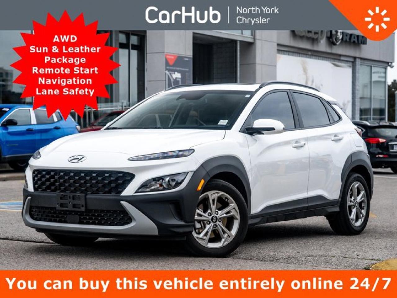 Used 2023 Hyundai KONA Preferred AWD w/Sun & Leather Package Remote Start Navi Lane Safety for sale in Thornhill, ON