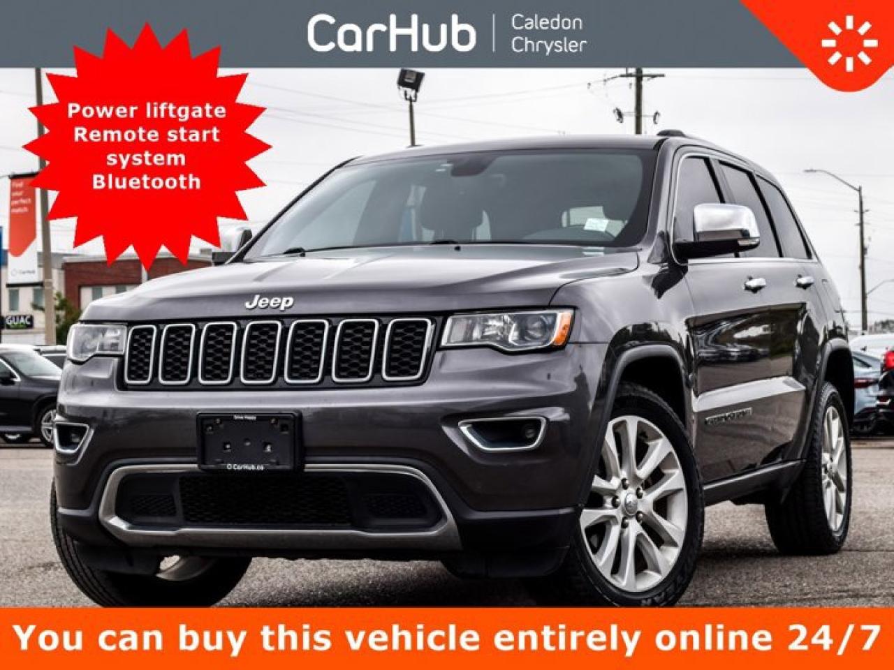 Used 2017 Jeep Grand Cherokee Limited 4x4 Navigation Leather Heated Seats Bluetooth Alloy Rims for sale in Bolton, ON