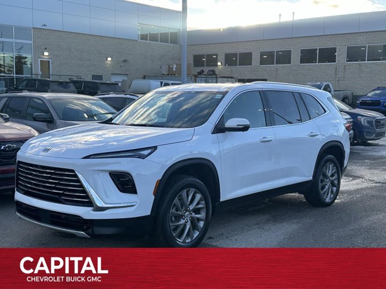 This Buick Enclave boasts a Gas 2.5L/ engine powering this Automatic transmission. TRANSMISSION, 8-SPEED AUTOMATIC, ELECTRONICALLY CONTROLLED (STD), PREFERRED EQUIPMENT GROUP Includes standard equipment, LPO, INTEGRATED CARGO LINER.*This Buick Enclave Comes Equipped with These Options *LPO, FLOOR LINER PACKAGE includes (RIA) first and second row all-weather floor liners, LPO and (RIB) third row all-weather floor liner, LPO and and (CAV) integrated cargo liner, LPO , LPO, ALL-WEATHER FLOOR LINERS, FIRST AND SECOND ROWS, LPO, ALL-WEATHER FLOOR LINER, THIRD ROW, ENGINE, 2.5L TURBO DOHC SIDI WITH VARIABLE VALVE TIMING (VVT) (328 hp [244 kW] @ 5500 rpm, 326 lb-ft of torque [442 N-m] @ 3500 rpm) (STD), ENGINE BLOCK HEATER, 3 YEARS SIRIUSXM, Wireless Phone Charging, Wireless Google Android Auto, Wireless Apple CarPlay, Wipers, front intermittent.* Stop By Today *For a must-own Buick Enclave come see us at Capital Chevrolet Buick GMC Inc., 13103 Lake Fraser Drive SE, Calgary, AB T2J 3H5. Just minutes away!