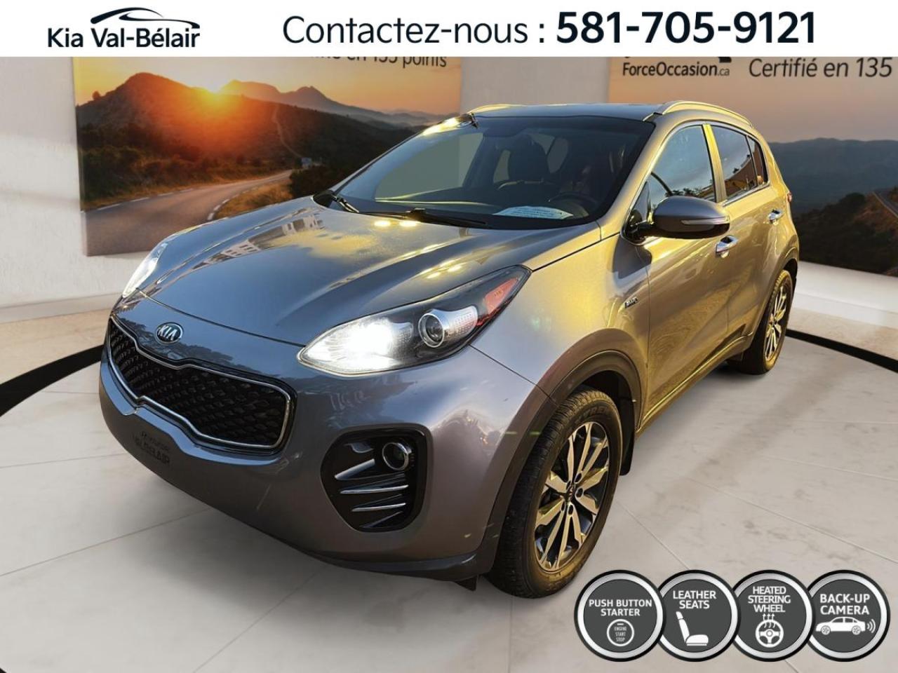 Used 2019 Kia Sportage EX *AWD *CUIR *CAMERA *CARPLAY *BI-ZONE *SIEGES/VOLANT CHAUFF for sale in Québec, QC