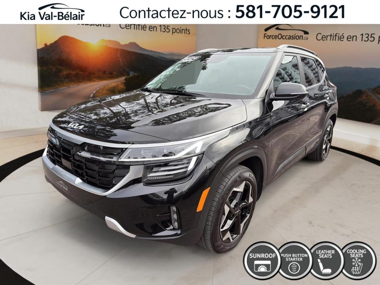 Used 2024 Kia Seltos EX *AWD *TOIT *CUIR *CAMERA *CARPLAY *SIEGES/VOLANT CHAUFF for sale in Québec, QC