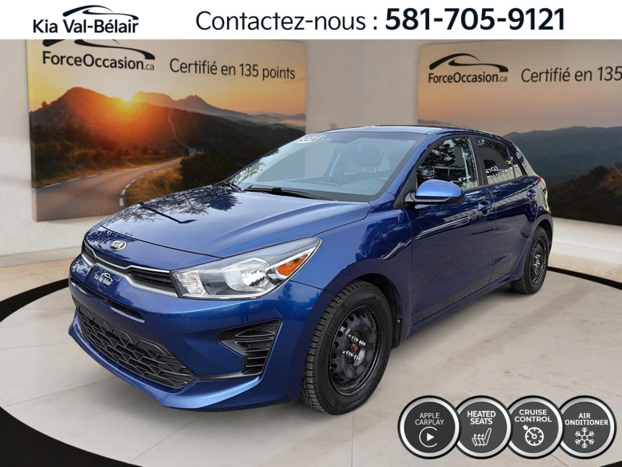 Used 2021 Kia Rio5 LX+ *A/C *CRUISE *CAMERA *CARPLAY *SIEGES CHAUFF for sale in Québec, QC