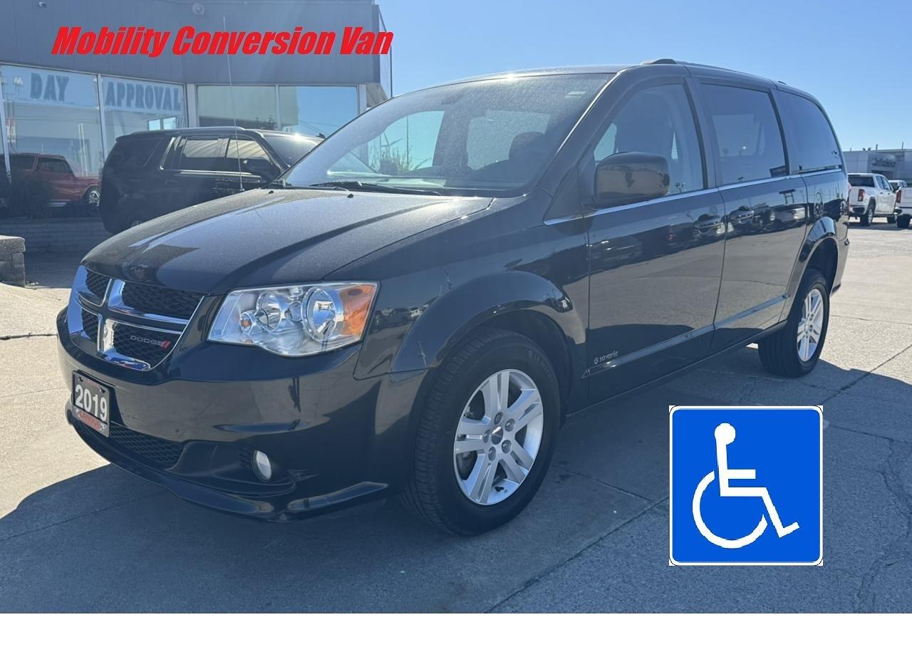 Used 2019 Dodge Grand Caravan Crew MOBILITY VAN - REAR RAMP for sale in Tilbury, ON