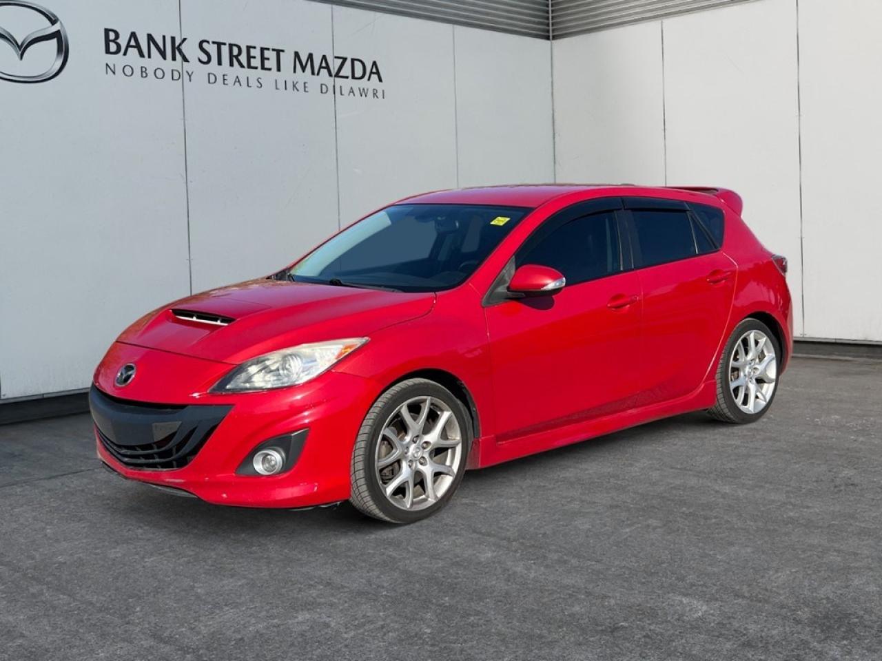 Experience the thrill of the 2010 Mazda Mazdaspeed3, a stunning vehicle featuring a FWD drivetrain and remarkable handling matched by its stylish appearance. This 4-Door Sedan, clad in a captivating color scheme, combines performance with sophistication, ensuring youll make a striking impression wherever you go. The exterior is highlighted by sleek alloy wheels and heated mirrors, providing functionality and flair. Inside, the cabin exudes comfort and luxury with black leather seats and a leather-wrapped steering wheel complemented by red stitching on the shift knob, all designed to enhance your driving experience. The car offers a host of modern technology and conveniences with options like Bluetooth connectivity and a navigation system to keep you connected and on the right track. Safety is paramount, and with features such as keyless entry, you can focus on the road. The satellite radio and power windows, along with the ample power provided by a formidable 2.3L 4-cylinder engine, promise a thrilling yet comfortable journey. If youre an enthusiast who craves both excitement and practicality, the 2010 Mazda Mazdaspeed3 is perfect for you. Get ready to embrace the road with confidence and style. Contact our dealership now to learn more and step into your new adventure.