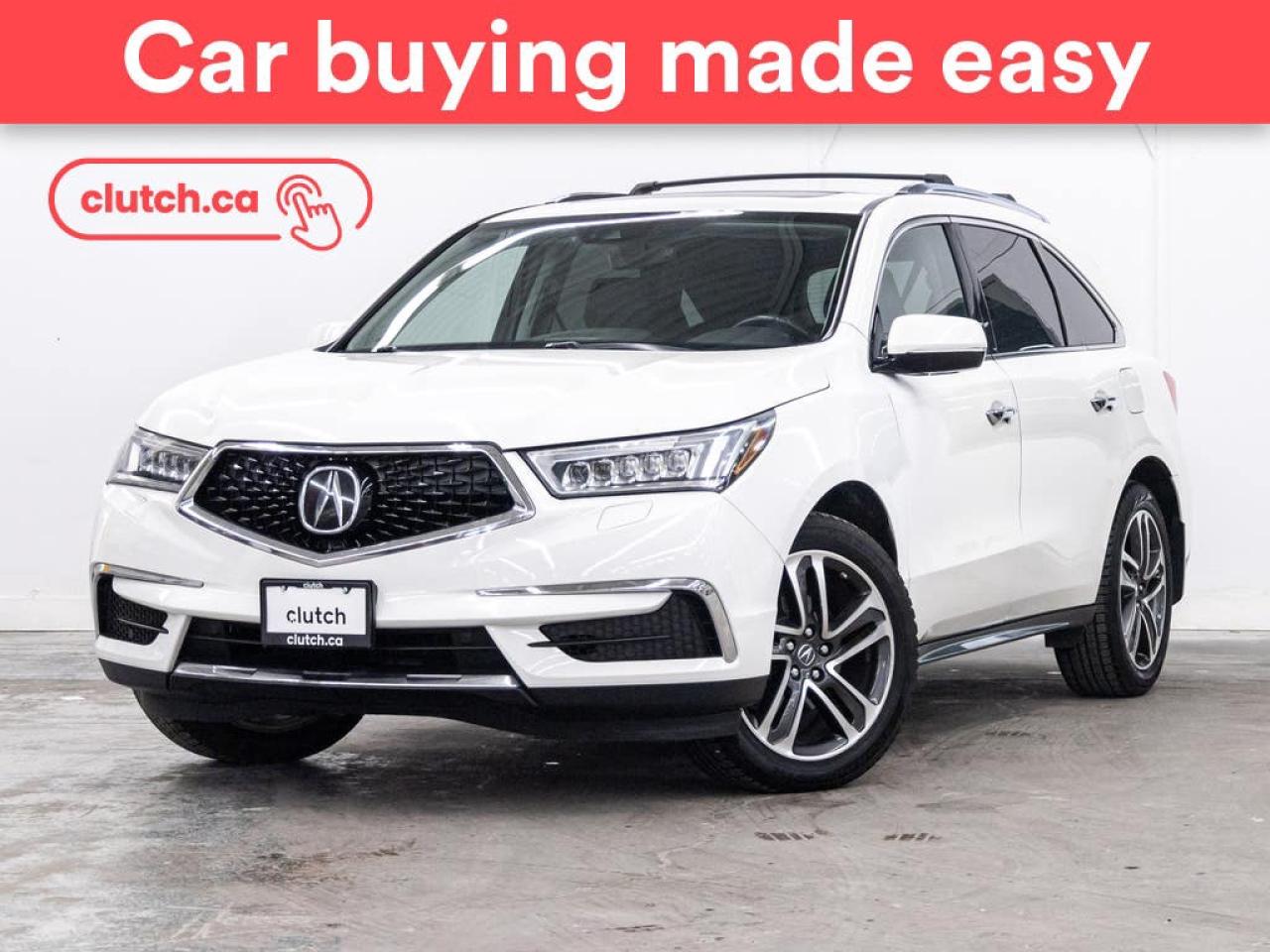 Used 2017 Acura MDX Base AWD w/ Navigation Pkg w/ Nav, Power Moonroof, Heated Steering Wheel for sale in Toronto, ON