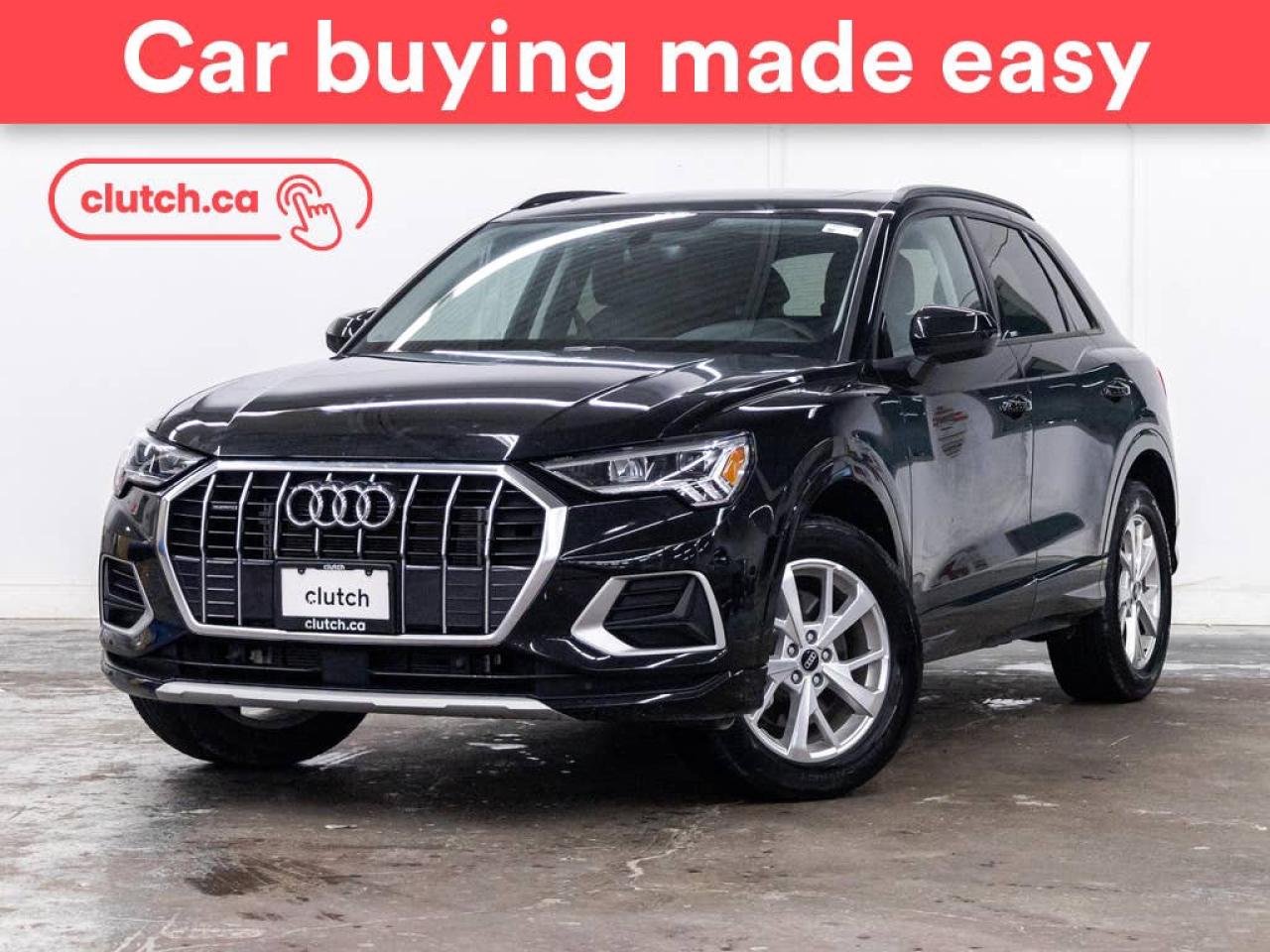 Used 2022 Audi Q3 45 Komfort AWD w/Apple CarPlay & Android Auto, Heated Front Seats, Backup Cam for sale in Toronto, ON