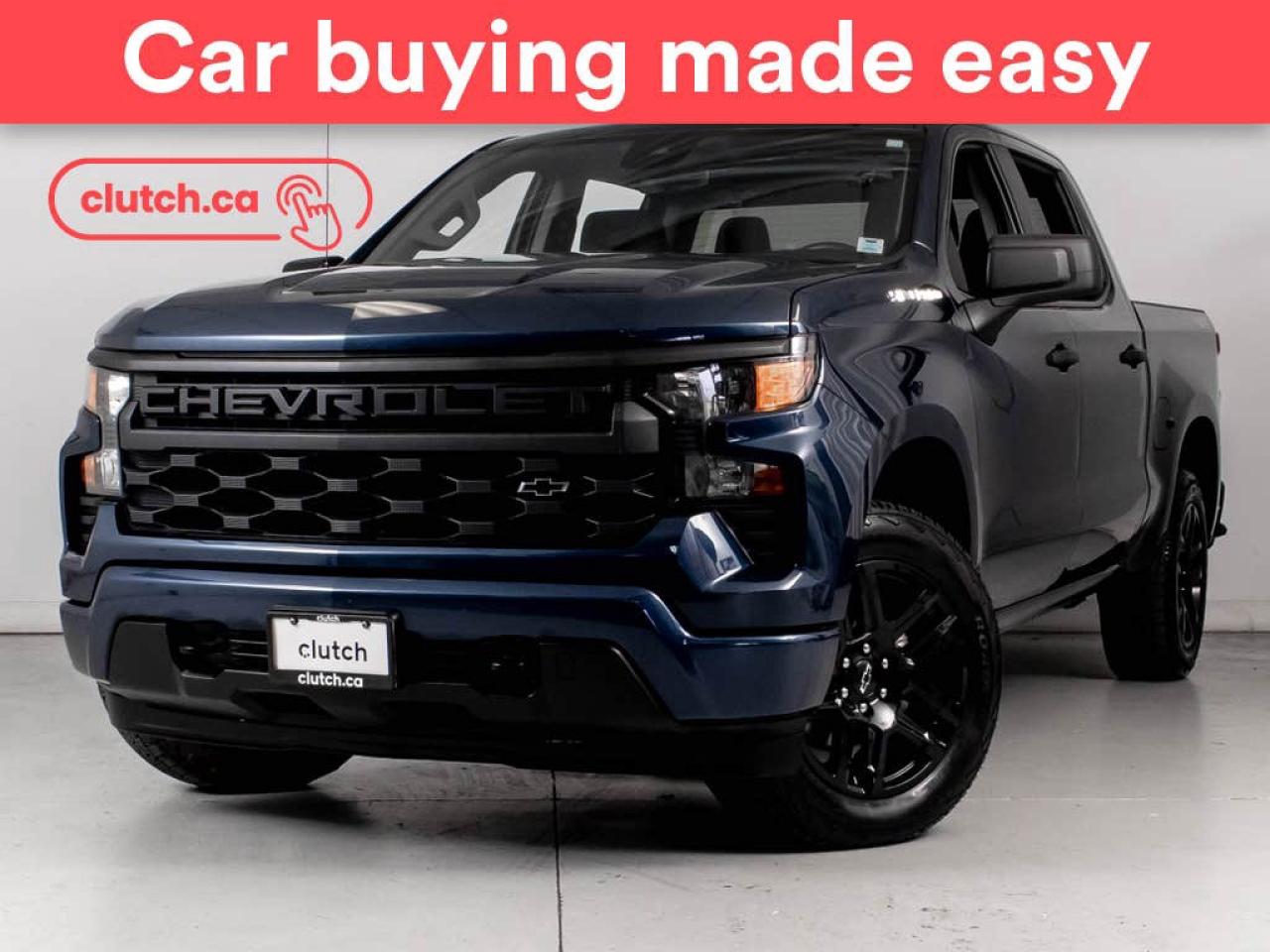 Used 2023 Chevrolet Silverado 1500 Custom Crew Cab 5 3/4 ft 4x4 w/Rearview Cam, Heated Seats, Apple CarPlay for sale in Bedford, NS