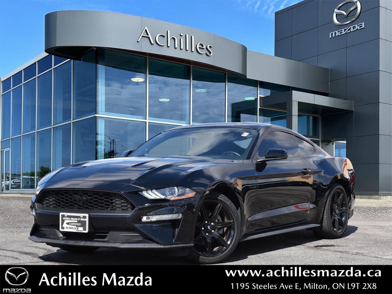 Used 2020 Ford Mustang EcoBoost Premium PREMIUM, AUTO, 4CYL, LEATHER, ALLOYS for sale in Milton, ON