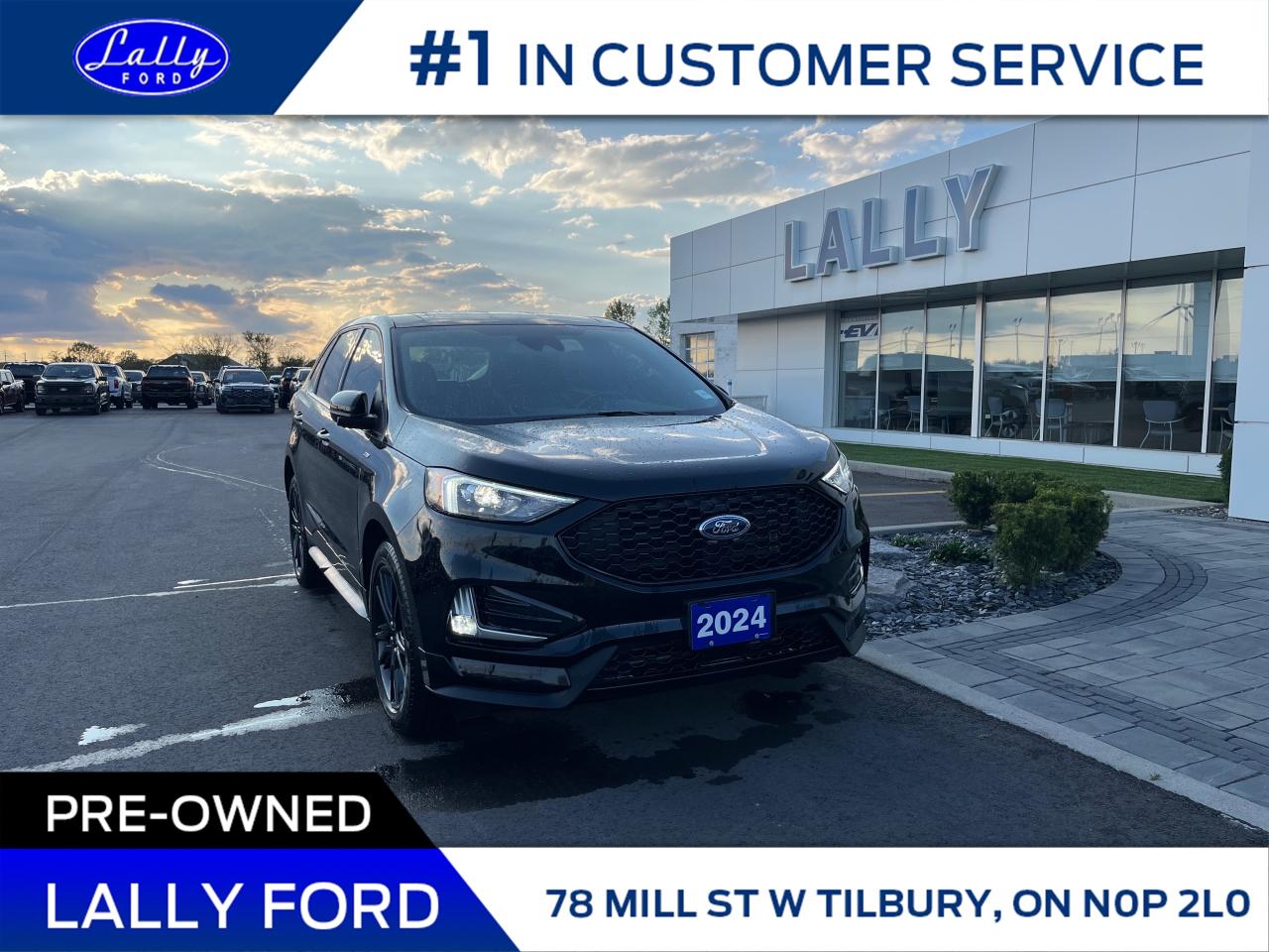 Used 2024 Ford Edge ST Line Moonroof, AWD, Mint!! for sale in Tilbury, ON