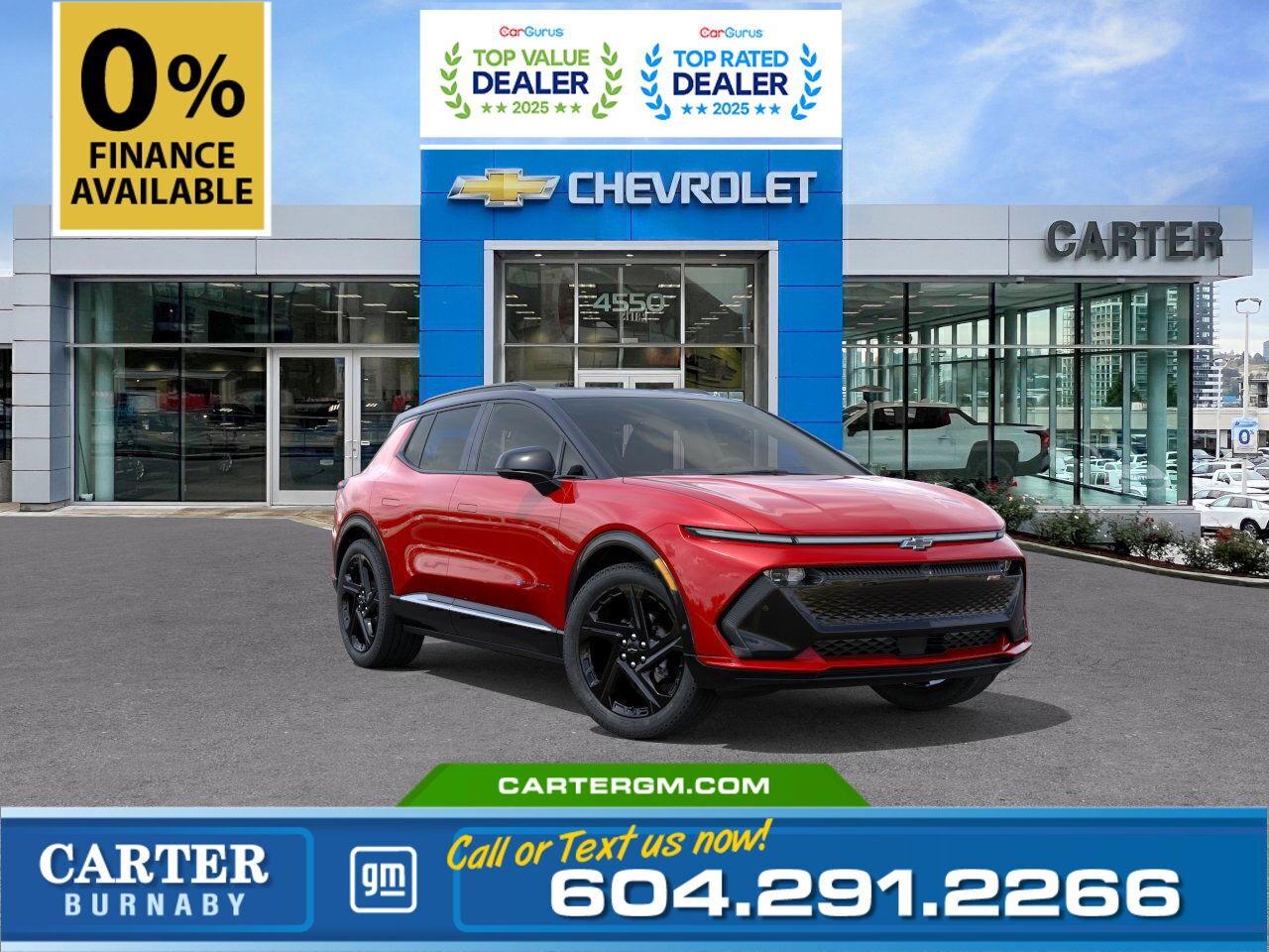 New 2025 Chevrolet Equinox EV RS FWD | 0% FINANCE AVAILABLE - LIMITED TIME! for sale in Burnaby, BC