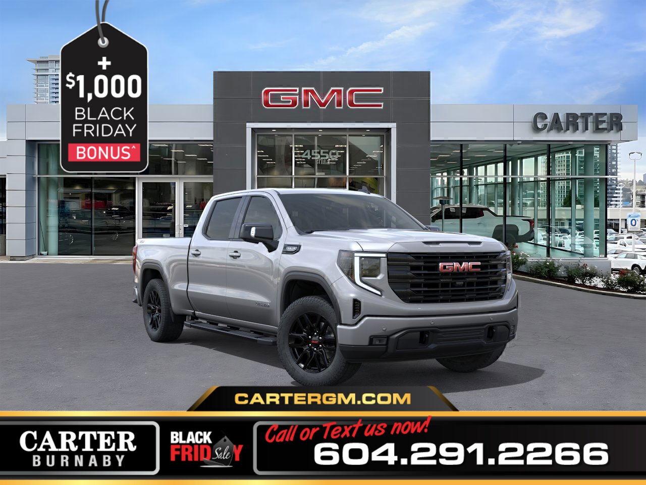 New 2026 GMC Sierra 1500 ELEVATION 4WD | X31 OFF-ROAD PKG/PWR SEAT/SUNROOF for sale in Burnaby, BC
