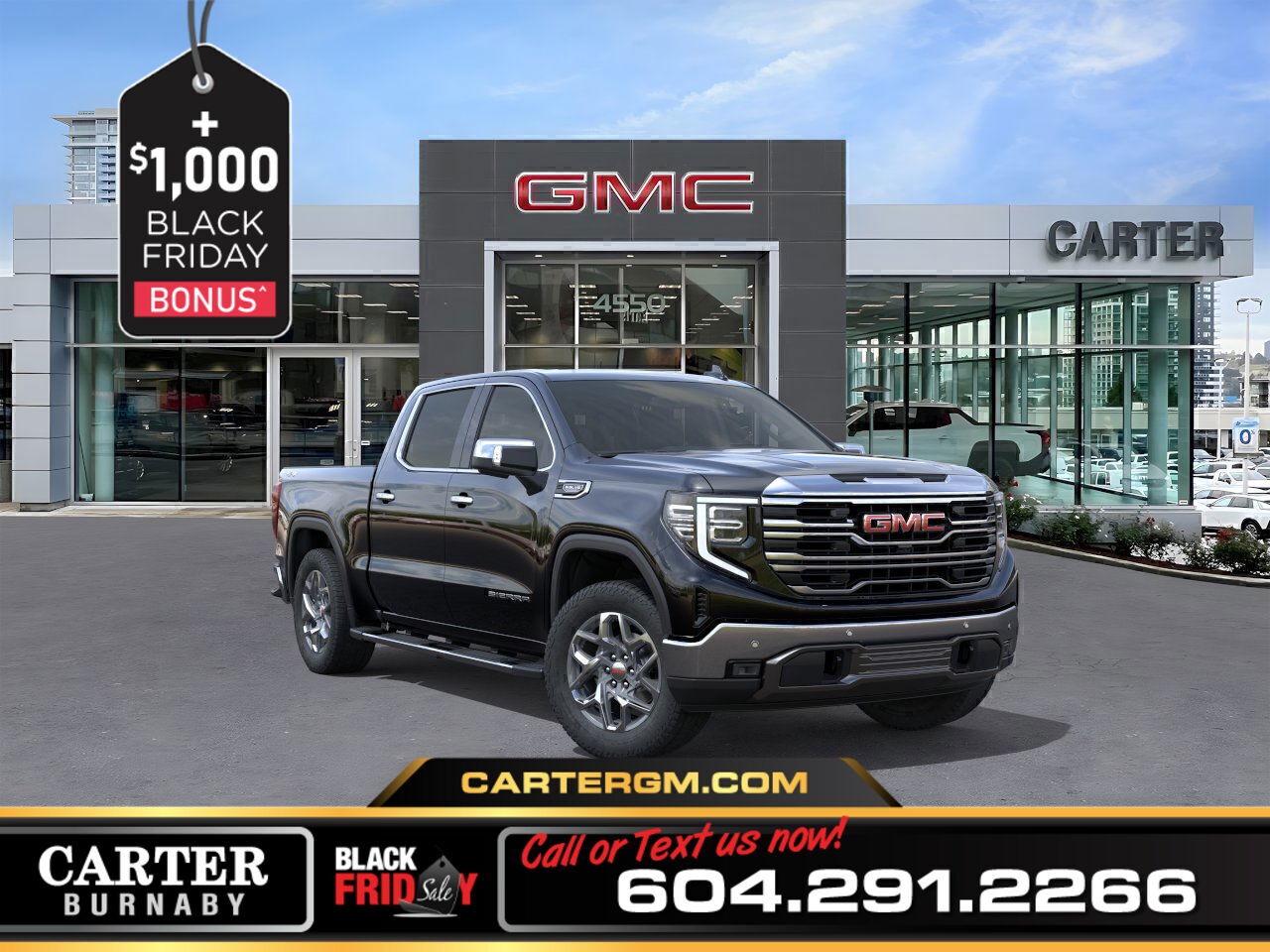 New 2026 GMC Sierra 1500 SLT 4WD | MAX TRAILERING PKG/PWR SEATS/LEATHER INT for sale in Burnaby, BC
