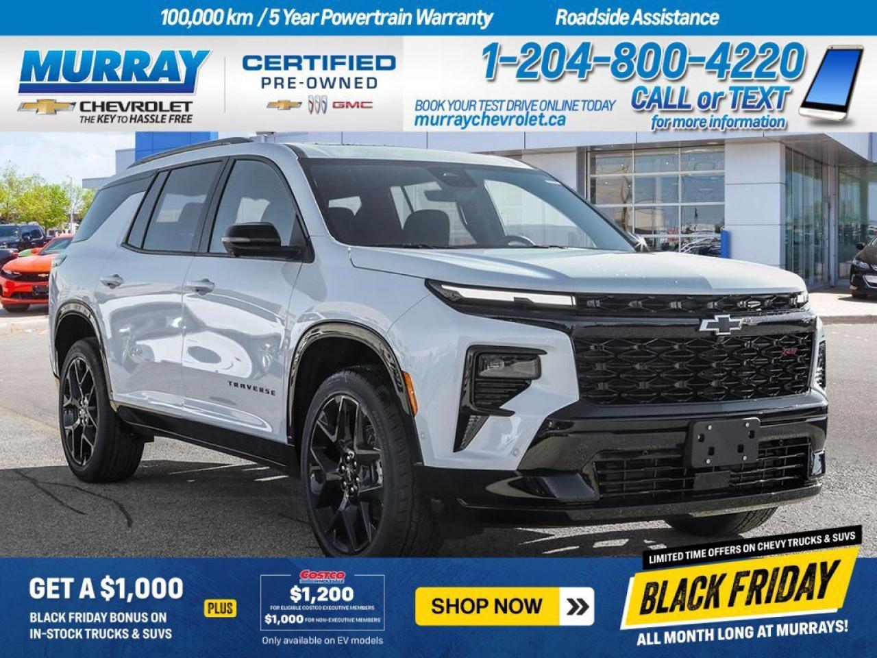 New 2026 Chevrolet Traverse RS for sale in Winnipeg, MB