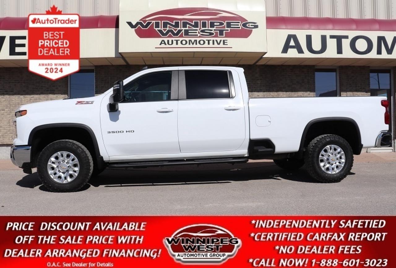 Used 2024 Chevrolet Silverado 3500HD 4WD CREW, LOW KMS, LOADED INC HTD SEATS AND WHEEL for sale in Headingley, MB