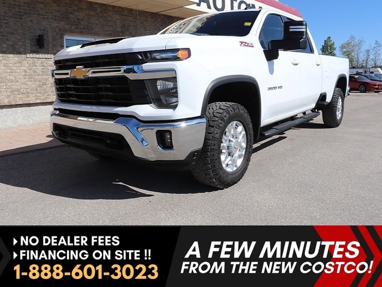 *** Dealer arranged financing on site! Quick, Simple,  no calls or waiting on bank appointments required!! Drive away today ***   NO ADMINISTRATION FEES!!

VERY CLEAN & WELL CARED FOR LOW KMS, LOADED LT2 PREMIUM Z71 OFF ROAD 4X4 EDITION INCLUDING THE NEW GEN DASH, HEATED SEATS AND STEERING WHEEL AND SO MUCH MORE- NEW GENERATION 2024 CHEVROLET SILVERADO 3500HD LT2 Z71 OFF ROAD 4X4, EQUIPPED WITH THE PROVEN NEW GEN 6.6L DIRECT-INJECTION V8 ENGINE & HD GVW. EXCEPTIONALLY CLEAN, WORK OR PLAY READY READY, ALL NEW DESIGN INSIDE AND OUT, LOTS OF FACTORY WARRANTY COVERAGE REMAINING AND IT IS READY TO GO! 

- New Gen 6.6L DIRECT-INJECTION V8 (making 401 horsepower and 464 lb-ft TQ)
- AUTOTRAC TWO-SPEED TRANSFER CASE 4X4
- The New Generation ALLISON 10-SPD AUTOMATIC TRANSMISSION
- Auto Locking Rear  Diff - 3.73 Ratio
- STABILITRAK W/ TRAILER SWAY  CONTROL & HILL START ASSIST
- Traction Control
- Stability Control
- Power 6-passenger Premium buckets with full size folding center console  
- Heated Seats and heated Steering wheel
- DUAL-ZONE AUTO CLIMATE CONTROL
- Rear heat vents
- Full drivers information center
- The New Huge 13.4"  COLOUR TOUCH SCREEN PREMIUM MULTI MEDIA INFOTAINMENT SYSTEM
- GOOGLE BUILT-IN COMPATIBILITY
- WIRELESS ANDROID AUTO & WIRELESS APPLE CARPLAY 
- WI-FI HOTSPOT CAPABLE
- SIRIUSXM RADIO CAPABLE
- Bluetooth for media and phone  
- Blue tooth keys with push button start 
- Back up camera 
- Factory Remote starter
- REAR WINDOW DEFOGGER
- Remote deployable tailgate
- HD Tow package 
- Factory Brake Controller 
- Factory Big tow mirrors 
- Easy step rear bumpers 
- Chrome Appearance package 
- Chrome Heavy duty side steps
- OEM Fender moldings 
- LED DAYTIME RUNNING LAMPS
- LED FOG LAMPS
- LED headlamps
- Tow hooks
- SIERRA HD PRO SAFETY:
- AUTOMATIC EMERGENCY BRAKING
- FORWARD COLLISION ALERT
- FRONT PEDESTRIAN BRAKING
- LANE DEPARTURE WARNING
- FOLLOWING DISTANCE INDICATOR
- INTELLIBEAM-AUTO HIGH BEAM
- HD REAR VISION CAMERA
- TEEN DRIVER MODE
- REAR SEAT REMINDER
- 120 V AC (400W) POWER OUTLET ON INSTRUMENT PANEL
- Z71 OFF-ROAD PACKAGE 
- OFF-ROAD SUSPENSION WITH  TWIN-TUBE RANCHO SHOCKS
- HILL DESCENT CONTROL
- SKID PLATES
- Easy step rear bumpers
- Upgraded Factory 18" MACHINED ALUMINUM WHEELS 
- Read below for more info... 

EXTRA SHARP & LOADED WITH ALL THE RIGHT OPTIONS, MAKING FOR A GREAT PLEASURE OR WORK TRUCK WITH HEAVY DUTY GVW! ALL NEW DESIGN, INSIDE AND OUT, STILL AS NEW INSIDE AND OUT, 2024 CHEVROLET SILVERADO 3500HD LT2 PREMIUM Z71 OFF ROAD 4X4, EQUIPPED WITH THE PROVEN New Gen 6.6L DIRECT-INJECTION V8 (making 401 horsepower and 464 lb-ft TQ), THE NEW 10 SPEED AUTO TRANNY , auto 4X4 with 2-speed transfer case and all the right work, appearance and luxury options. This truck is ready to go and is completely Loaded inside and out!! This is a Gorgeous all new redesigned truck that has all the right options and amazing looks for all your work or pleasure needs, that you must see and drive!!

Comes with a Manitoba Safety Certification, and we have many Extended Powertrain warranties available on your vehicle purchase up to 10-year coverage (on eligible vehicles see dealer for details). Financing on site with Zero down financing OAC. Trades accepted. View at Winnipeg West Automotive Group, 5195 Portage Ave. (only a couple of minutes past the new Costco) Dealer permit # 6007, Call now 1(888) 601-3023. This Car is located in Winnipeg Manitoba,  however we can have it shipped anywhere in North America relatively inexpensively.