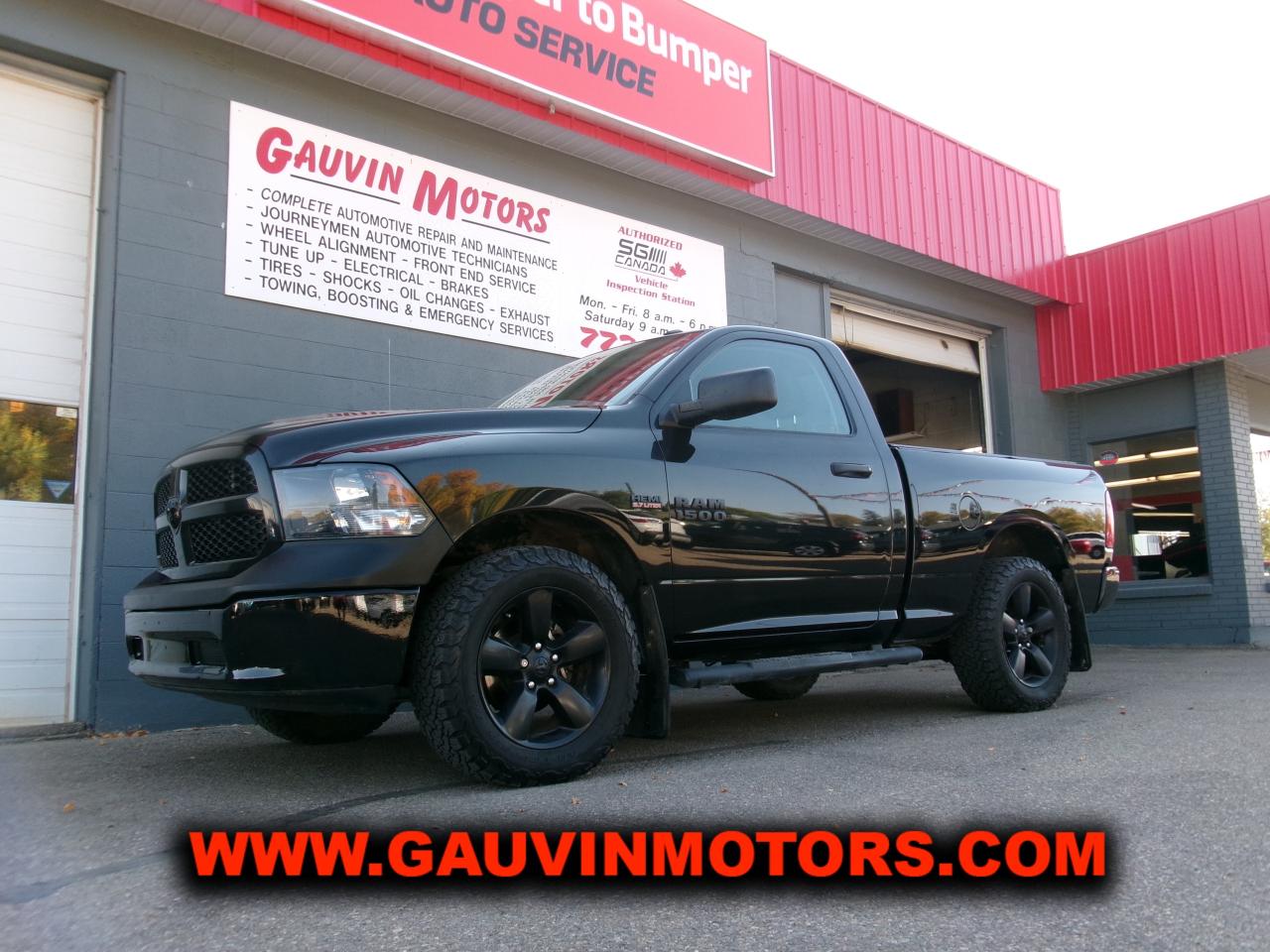 Used 2016 RAM 1500 4WD Reg Cab Shortbox Express all Black for sale in Swift Current, SK