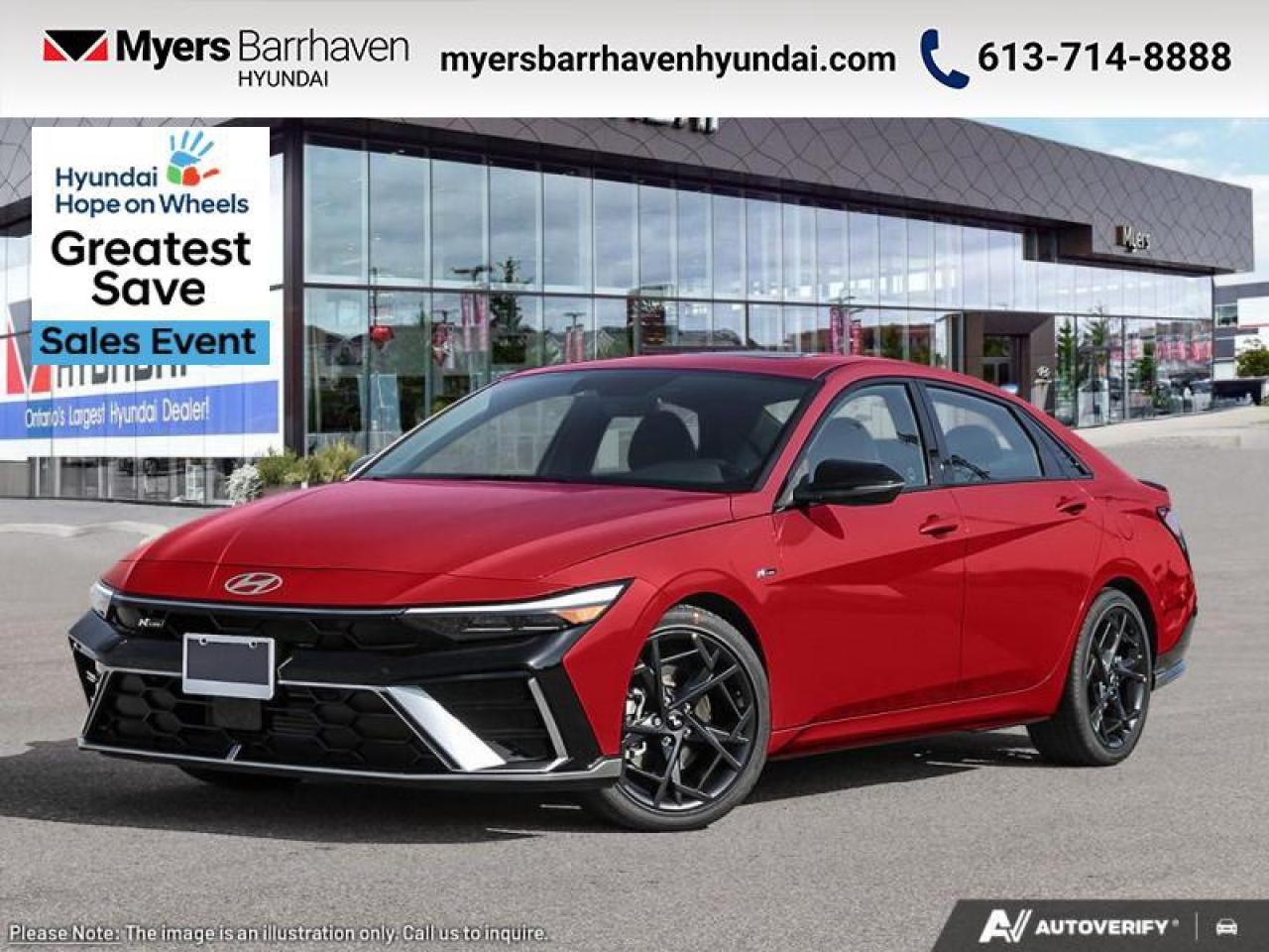 New 2025 Hyundai Elantra N Line Ultimate DCT  -  Premium Audio - $219 B/W for sale in Nepean, ON
