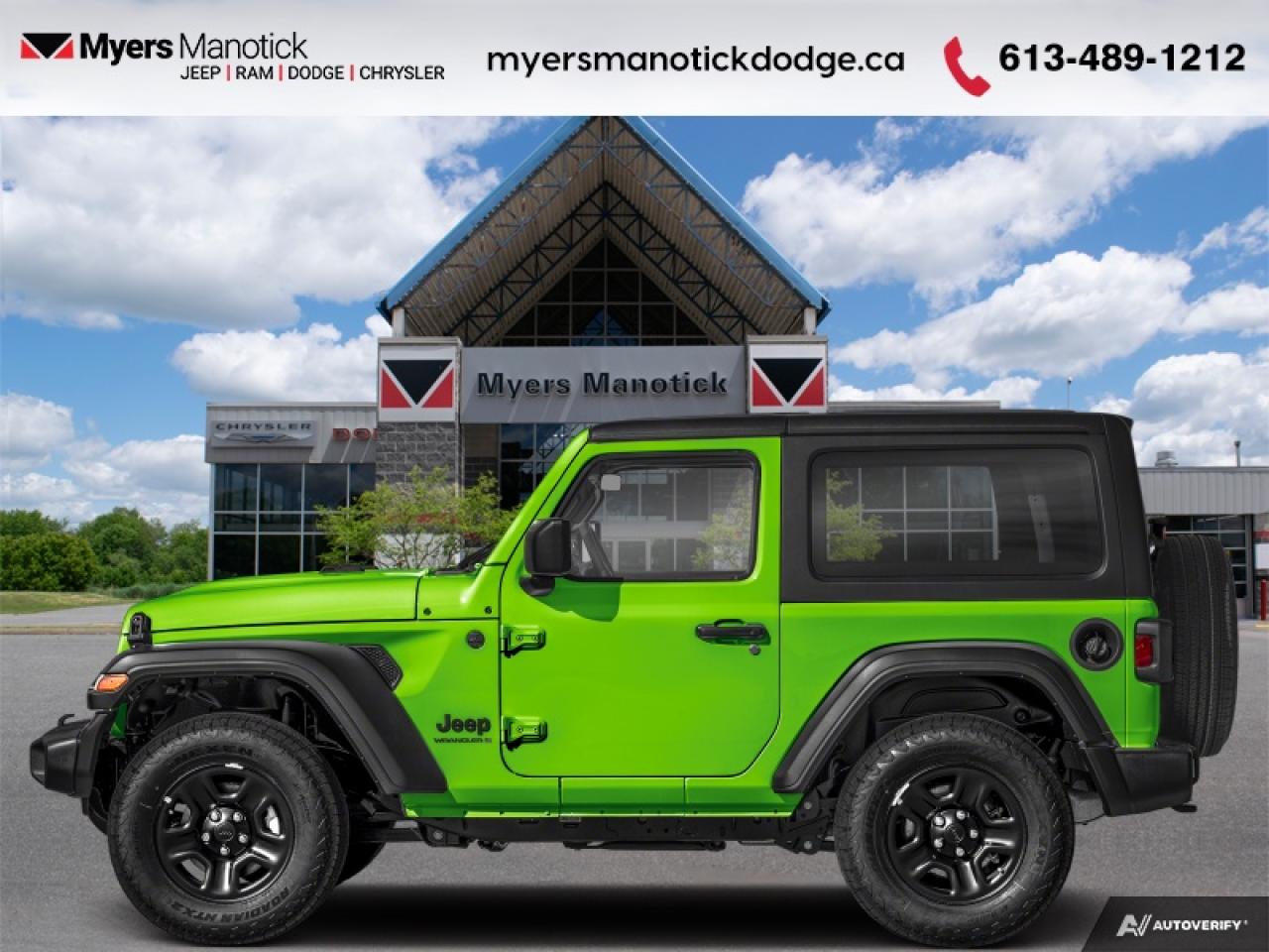New 2025 Jeep Wrangler Sport  - Mobile Hotspot -  Proximity Key for sale in Ottawa, ON