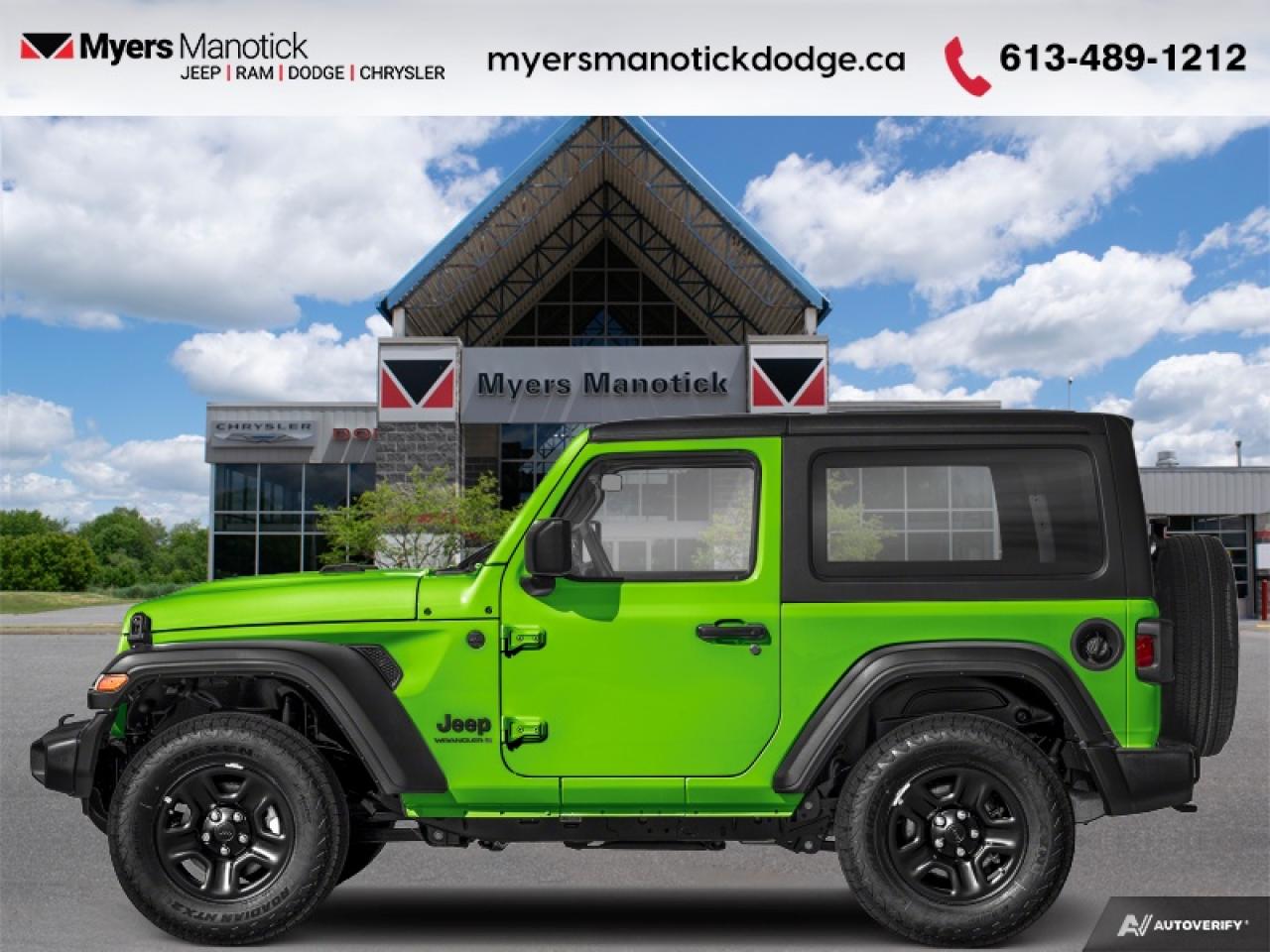 New 2025 Jeep Wrangler Sport  - Mobile Hotspot -  Proximity Key for sale in Ottawa, ON