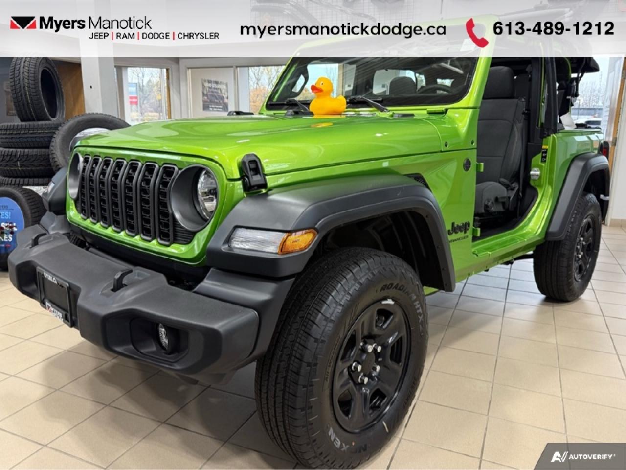 New 2025 Jeep Wrangler Sport  - Mobile Hotspot -  Proximity Key for sale in Ottawa, ON