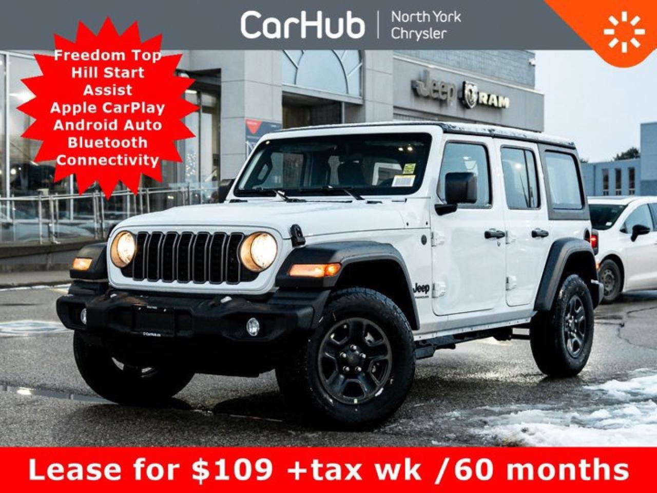 2026 Jeep Wrangler Sport 4x4 Freedom Top Hill Start Assist Apple CarPlay Android Auto Photo0
