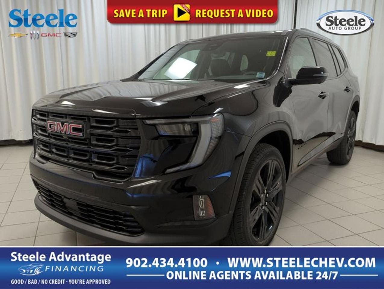 Experience modern SUV versatility with the brand new 2026 GMC Acadia Elevation, now available at Steele Chevrolet Buick GMC in Dartmouth. This all-wheel drive Acadia features a bold black exterior and a matching black interior, creating a sophisticated presence on the road. With four doors, a smooth automatic transmission, and a fuel-efficient 2.5L DOHC gas engine, this SUV is designed for families and adventurers alike.FEATURES OF THE Acadia ElevationDistinctive aluminum wheels for enhanced styleEfficient 2.5L DOHC gas engineAll-wheel drive for confident handlingFour-door configuration for easy accessADVANCED SAFETY FEATURESAdvanced all-wheel drive traction systemModern safety engineering throughout cabinComprehensive airbag protection systemSturdy construction for enhanced occupant safetyPERFORMANCE AND EFFICIENCY2.5L DOHC gas engine delivers reliable powerAutomatic transmission for seamless accelerationAll-wheel drive for stable performanceDesigned for balanced fuel efficiencyCOMFORT AND CONVENIENCESpacious black interior for up to sevenFour-door layout for easy passenger entryThoughtfully arranged controls for driver comfortAmple legroom in both seating rowsTECHNOLOGY AND CONNECTIVITYUser-friendly dashboard and controlsConnectivity ready for modern driving needsIntegrated systems for driver convenienceDesigned for easy access to vehicle functionsCARGO SPACEFlexible cargo area for daily essentialsRear seats fold for expanded storageWide-opening rear doors for easy loadingAccommodates luggage and gear for tripsWHAT OTHER OWNERS LIKEConfident all-wheel drive performanceSpacious and comfortable cabinModern exterior design with aluminum wheelsSmooth and quiet ride qualityThis 2026 GMC Acadia Elevations VIN is: 1GKENNKSXTJ139266.