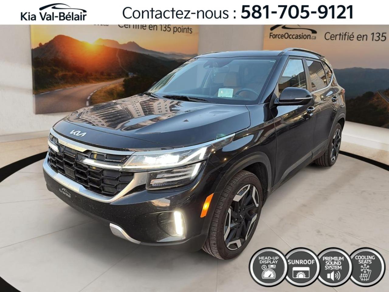 Used 2024 Kia Seltos SX *AWD *TURBO *195HP *CUIR *TOIT *GPS *BOSE *SIEGES VENTILES for sale in Québec, QC