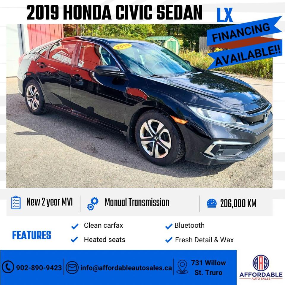Used 2019 Honda Civic LX for sale in Truro, NS