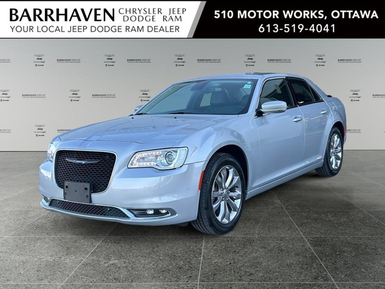 The 2021 Chrysler 300 Touring L AWD, in its striking silver finish, offers a seamless blend of power and grace with its all-wheel-drive system, ensuring confident handling across diverse road conditions. This elegant sedan is powered by a robust 3.6L Pentastar VVT V6 engine paired with an 8-Speed TorqueFlite Automatic transmission. On the exterior, the attention to detail is evident with features such as body-colour power multi-function mirrors and LED fog lamps. Complementing its refined exterior, the interior boasts features like heated front seats and power-adjustable seats for both the driver and passenger, all enveloped within high-quality materials for maximum comfort. Tech-savvy individuals will appreciate the vehicles smart device integration, Bluetooth connectivity, satellite radio, and Wi-Fi hotspot, designed to keep you connected on the go. Safety is paramount with amenities like Blind-Spot/Rear Cross Path Detection and Park-Sense Front & Rear Park Assist, offering peace of mind on every journey. If youre a discerning driver looking for a sedan that combines luxury, performance, and safety, the Chrysler 300 Touring L AWD captures your attention effortlessly. Contact our dealership today for further details and to schedule a test drive.