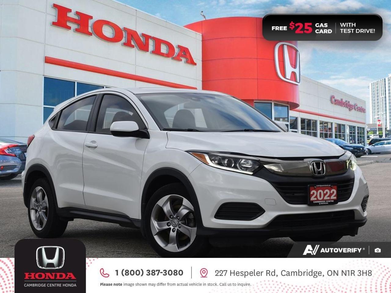 Used 2022 Honda HR-V LX HONDA SENSING TECHNOLOGIES | REARVIEW CAMERA | APPLE CARPLAY™/ANDROID AUTO™ for sale in Cambridge, ON