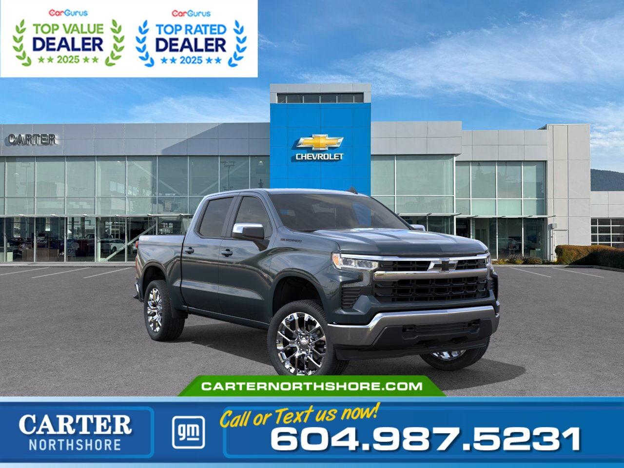 New 2026 Chevrolet Silverado 1500 1LT 4WD | Dark Essentials Pkg/Bose/Driver Assist for sale in North Vancouver, BC